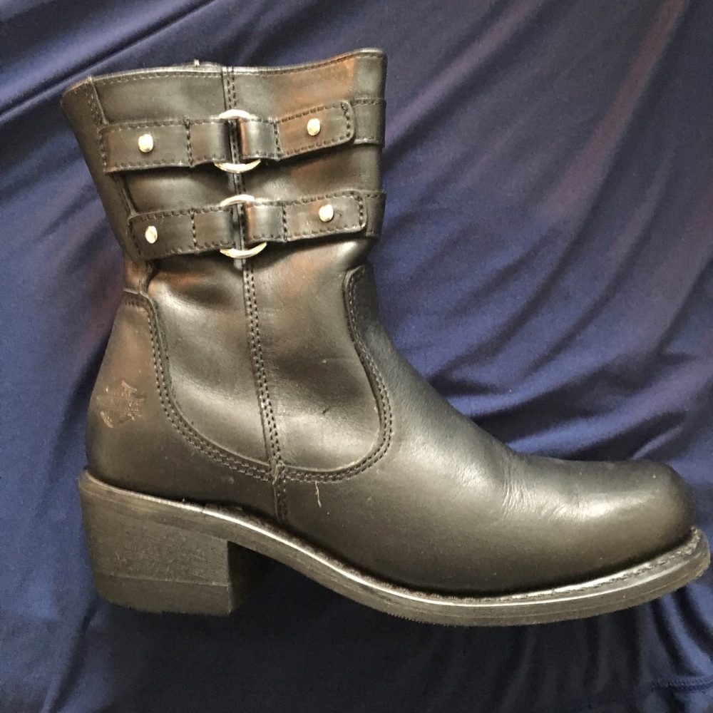 Leather Harley Davidson Riding Boots